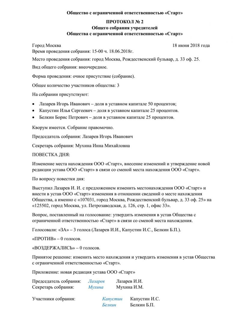 Юридический и фактический адрес юридических лиц и ИП